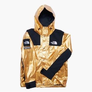 Supreme The North Face Metallic Mountain Parka Gold